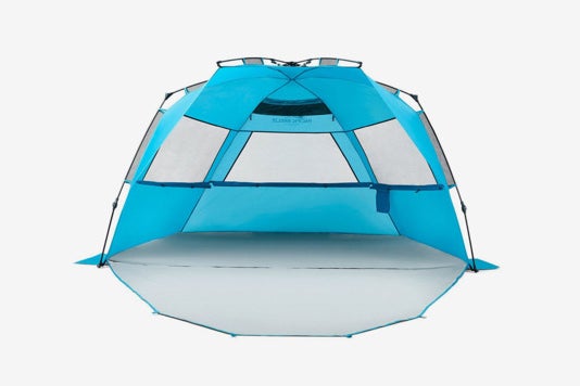 Pacific Breeze Easy Setup Beach Tent Deluxe XL With Extendable Floor.